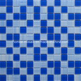 Hand Drawing Blue Glass Mosaic Kitchen Tiles Fashion Bathroom Tiles