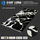 Black Color Engineered Quartz Stone Countertops Solid Surface for Wall Panel /Homedecoration (SGS/CE)