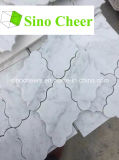 Carrara White Marble Mosaic, White Marble Stone Mosaic with Back Mesh