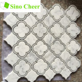 Carrara Waterjet Marble Mosaic Tiles Design Floor Pattern