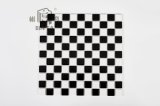 23*23mm Black and White Ceramic Mosaic Tile