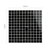 China Manufactured Square Black Glass Mosaic Tile