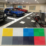 PVC Ribbedinvisible Locks Floor, Durable Vinyl Garage Tile Flooring