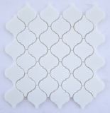 Thassos White Greek Marble Polished Lantern Arabesque Mosaic Tile