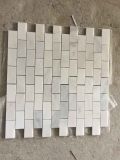 2''*4'' Calacatta White +Athen Blues Dots Wall Mosaic for Kitchen Tile /Swimming Pool