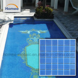 Hot Blue Square Glass Mosaic Tile for Swimming Pool Tile