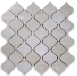 Crema Marfil Arabesque Lantern Design Mosaic Tile