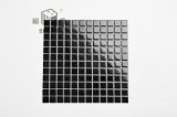 23*23mm Black Ceramic Mosaic Tile