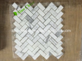 Italy Calacatta Mosaic Tiles with Good Quality, Calacatta Carrara White Marble Mosaics