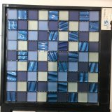 Classicial Blue and White Frosting Glass Mosaic Tile