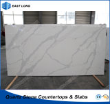 Polished Stone Quartz Slab for Home Decoration/ Building Materials with SGS Report (Calacatta)
