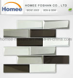 Interior Wall Covering Glass Wall Decoration Subway Beveled Tile Mosaic