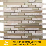 Mosaic Tile, Glass Mosaic 8mm Horizontal Mix with Stone