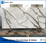 Artificial Quartz Stone Slab for Building Material with Ce Certificate (Calacatta)