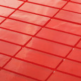 Building Materials Linear Red Backsplash Art Glass Mosaic Tile