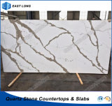 Artificial Quartz Stone Building Material for Kitchen Countertop with SGS Report (Calacatta)