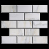 Calacatta Gold 3X6 Inch Subway Mosaic Tile