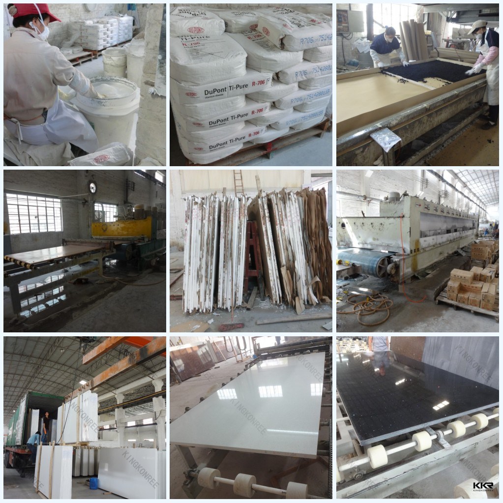 White Artificial Stone Quartz Slabs for Floor Tile